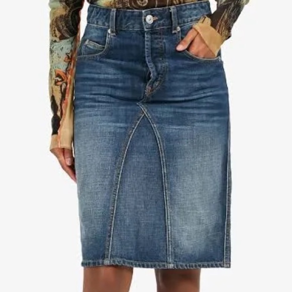 Isabel Marant Etoile Denim Midi Jean Skirt